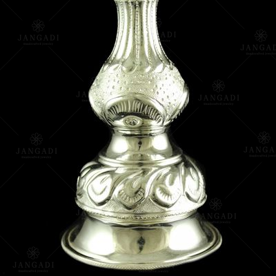 Silver Five Face Antique Design Lamp