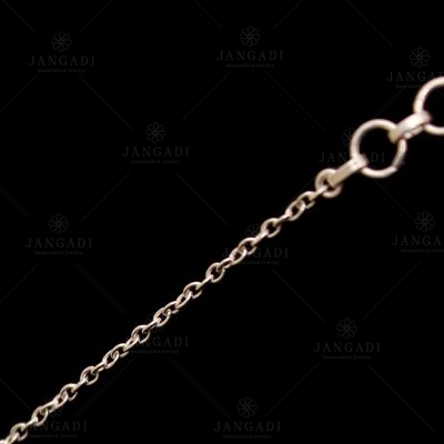 STERLING SILVER MONALISA STONE CHAIN