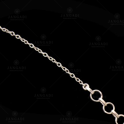 STERLING SILVER MONALISA STONE CHAIN