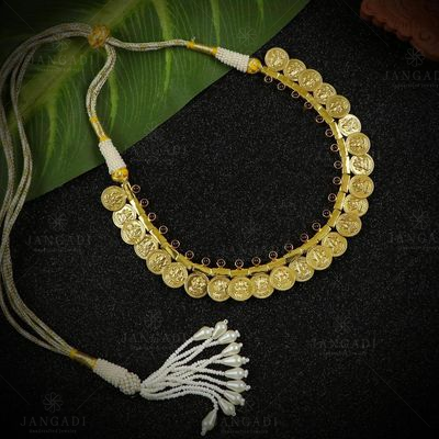 GOLD PLATED LAKSHMI COIN NECKLACE