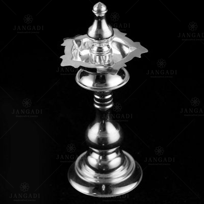 Silver Plated Fancy Design Traditional Lamp