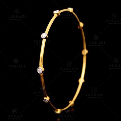 GOLD PLATED CZ BANGLES