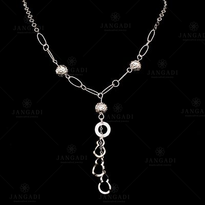STERLING SILVER FLORAL NECKLACE