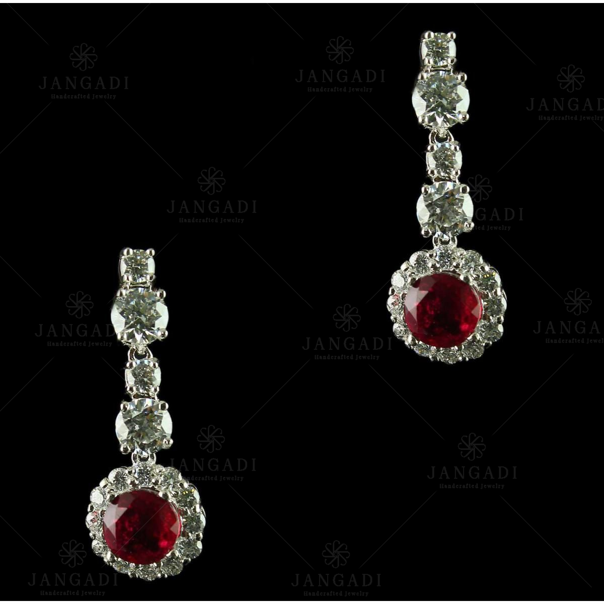 Seville Earrings, Silver & Swarovski Crystals | Moonrise Jewelry