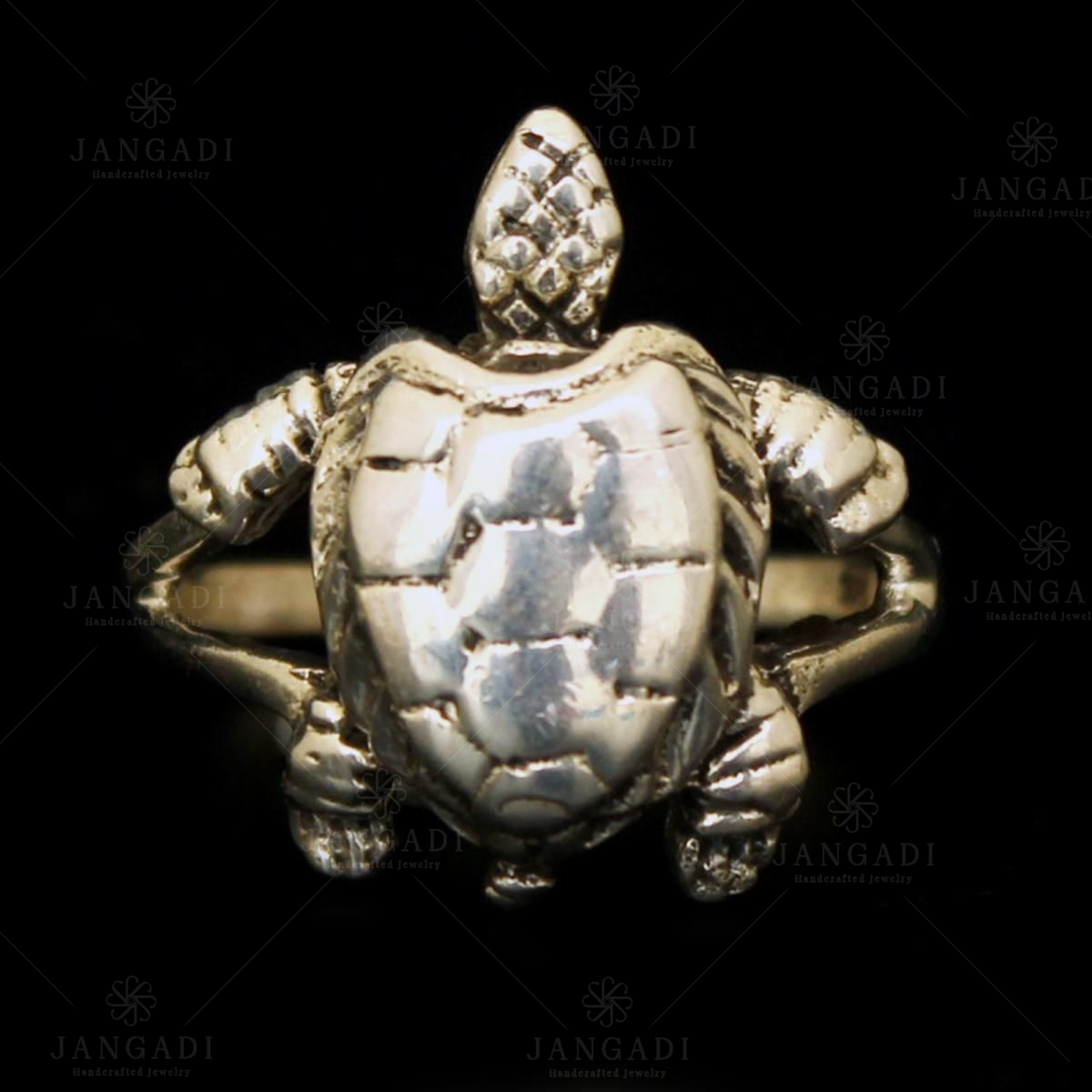 Ring Tortoise Design Silver – PM Sons | Online Jewellery Store