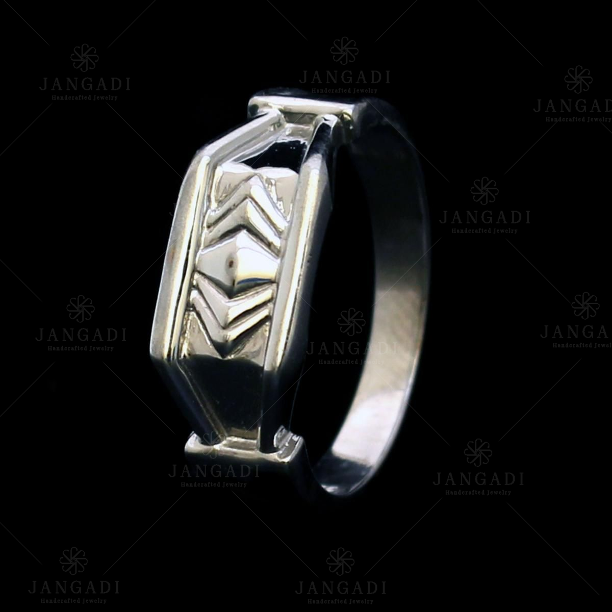Original silver rings - Briar wood - VIADEMONTE JEWELRY Online sale
