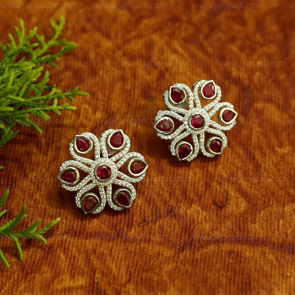 STERLING SILVER CZ EARRINGS