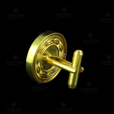GOLD PLATED CUFFLINK WITH PEARL
